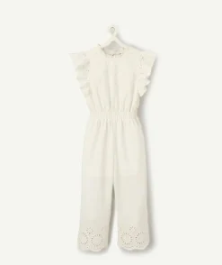 Combinaison fille longue blanche