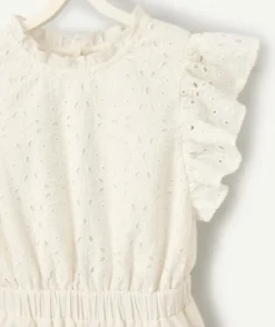 Combinaison fille longue blanche