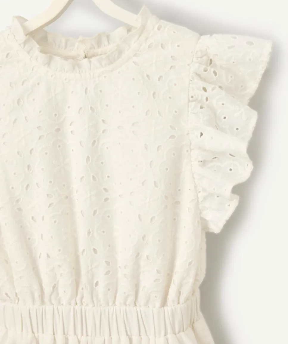 Combinaison fille longue blanche