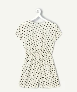 Combinaison fille à pois