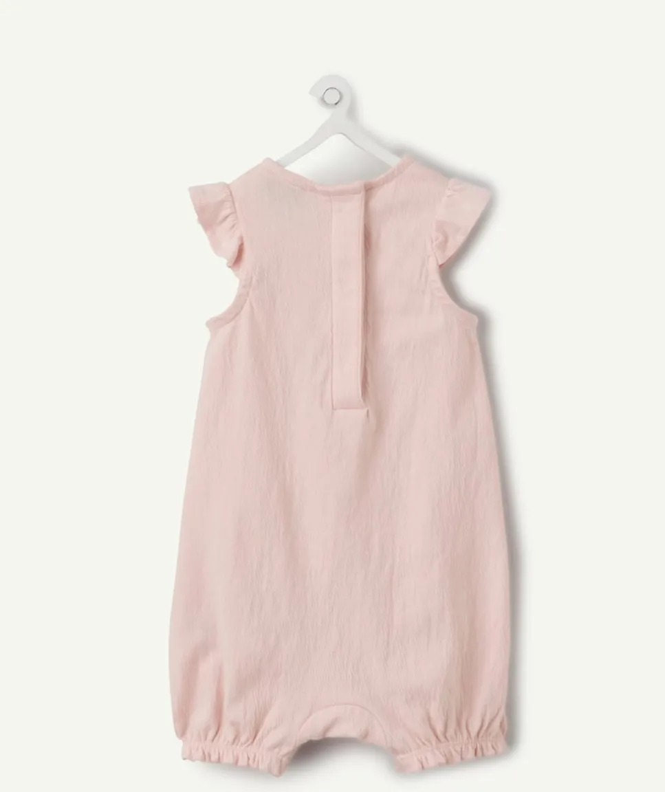 Combinaison naissance fille rose