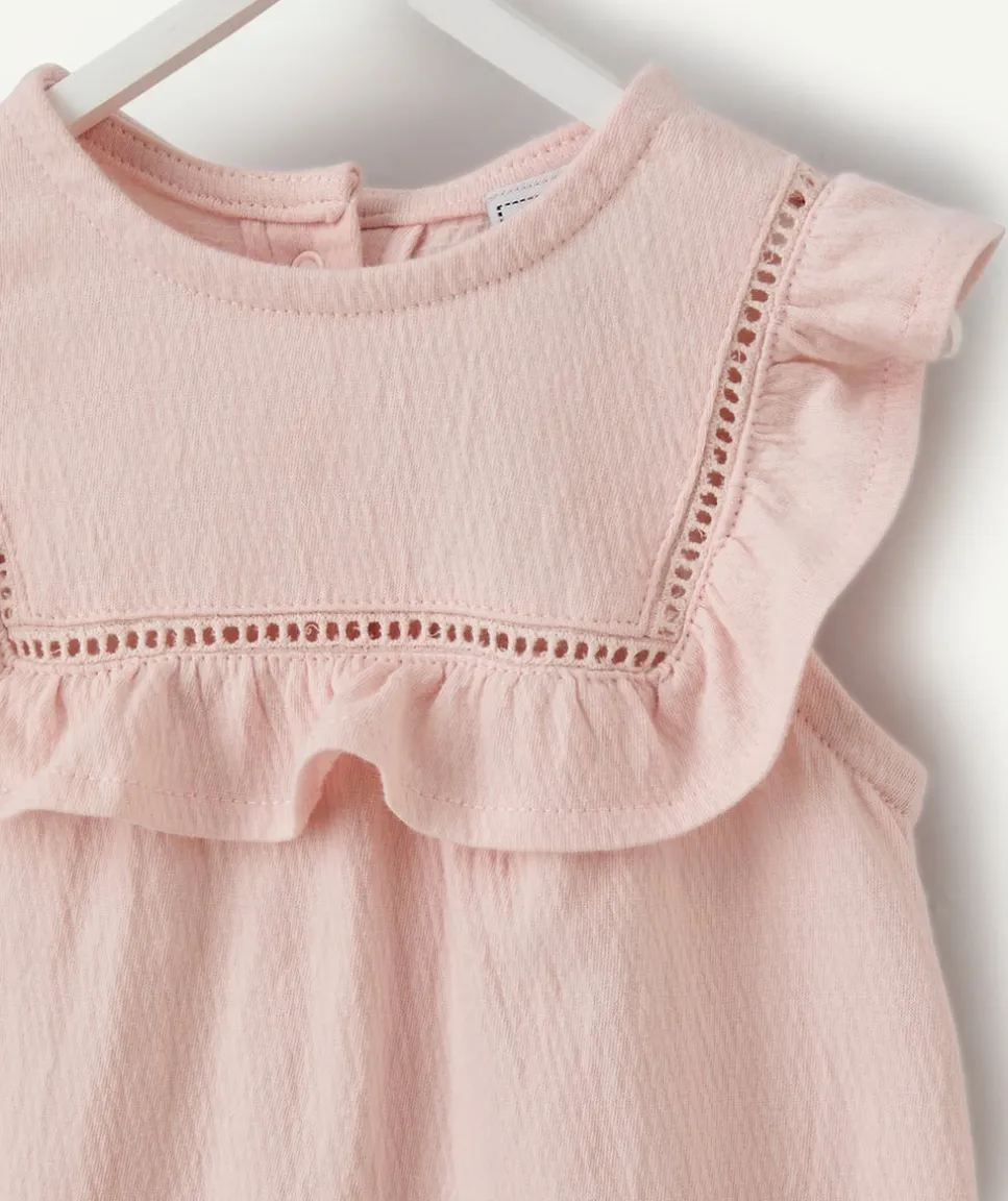 Combinaison naissance fille rose
