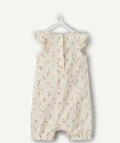 Combinaison naissance fille imprimé citron
