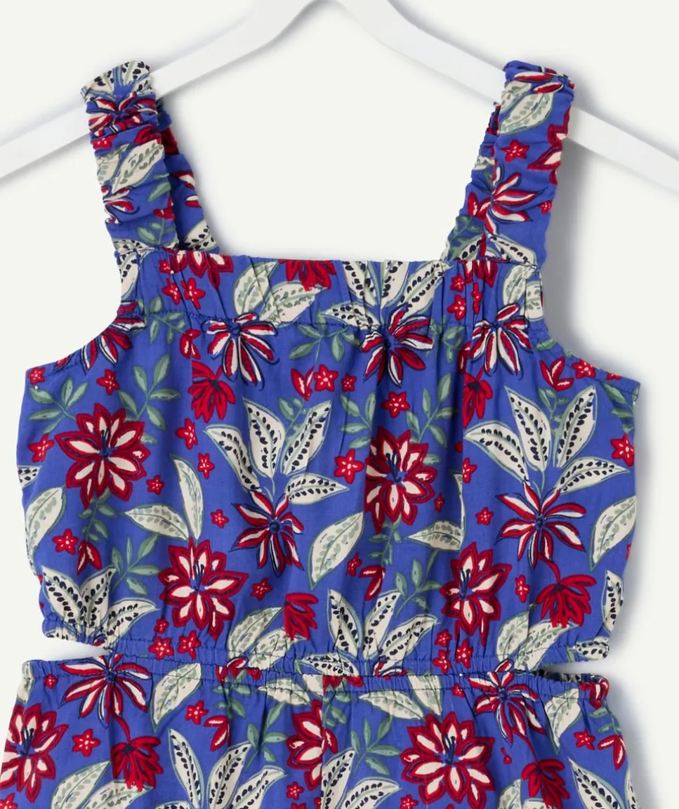 Combishort fille imprimé floral