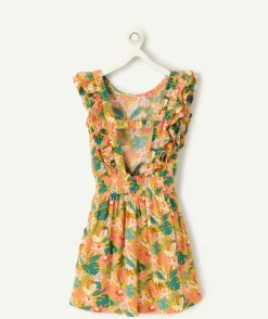Combishort fille imprimé floral coloré