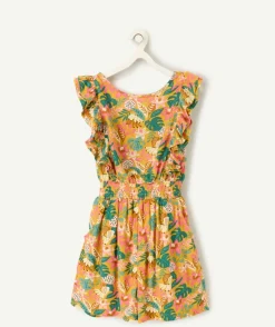 Combishort fille imprimé floral coloré