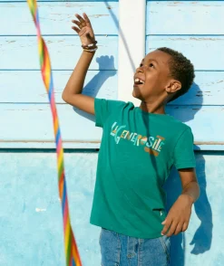 Cosmic vibes - t-shirt vert taureau en coton bio enfant