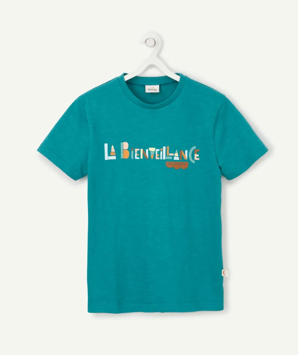 Cosmic vibes - t-shirt vert vierge en coton bio enfant