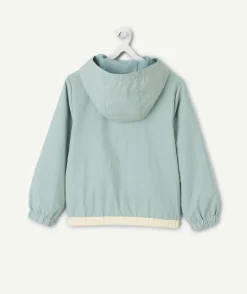 Coupe-vent fille colorblock avec capuche