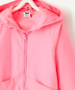 Coupe vent fille rose