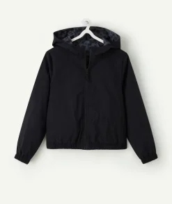 Coupe-vent fille réversible noir