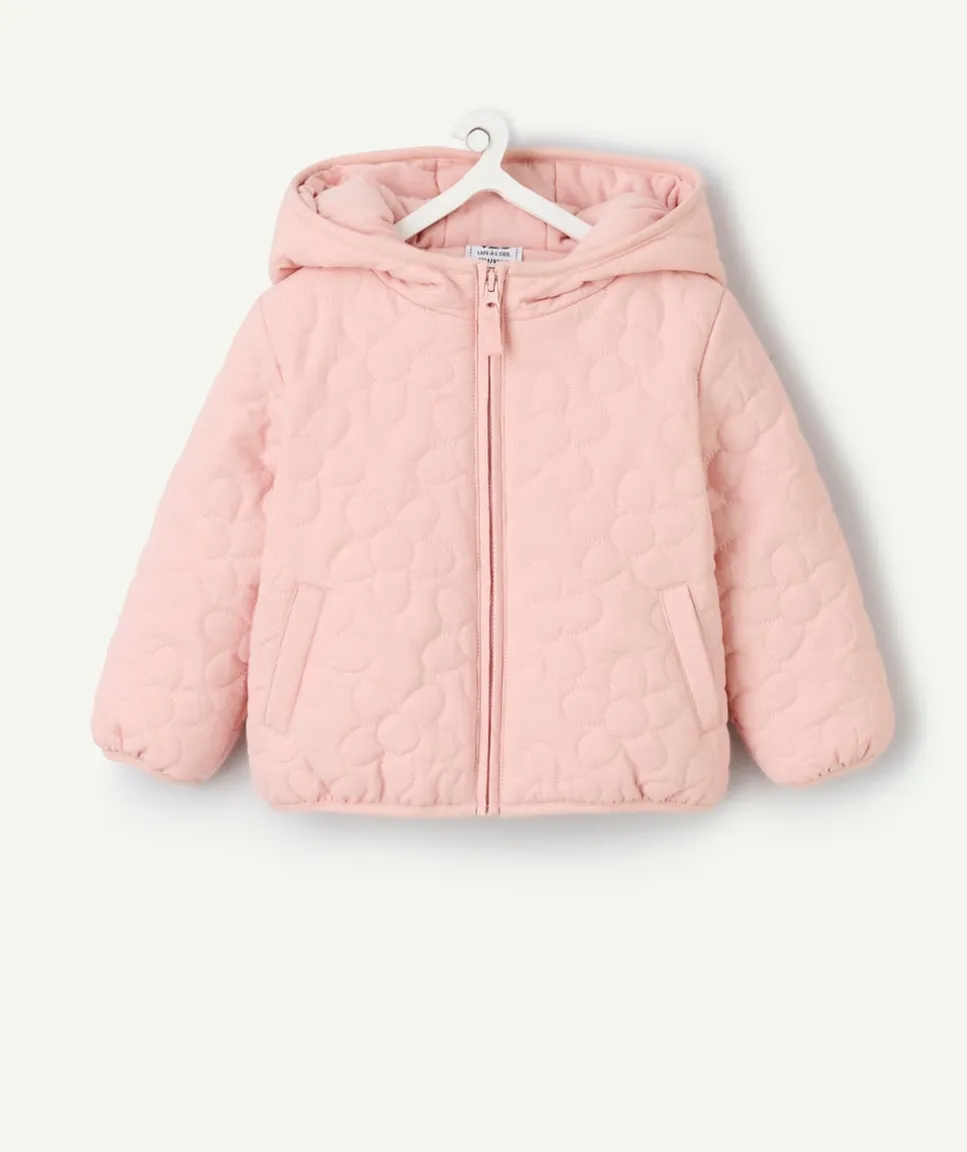 Doudoune bébé fille matelassée rose