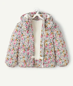Doudoune fille imprimé floral