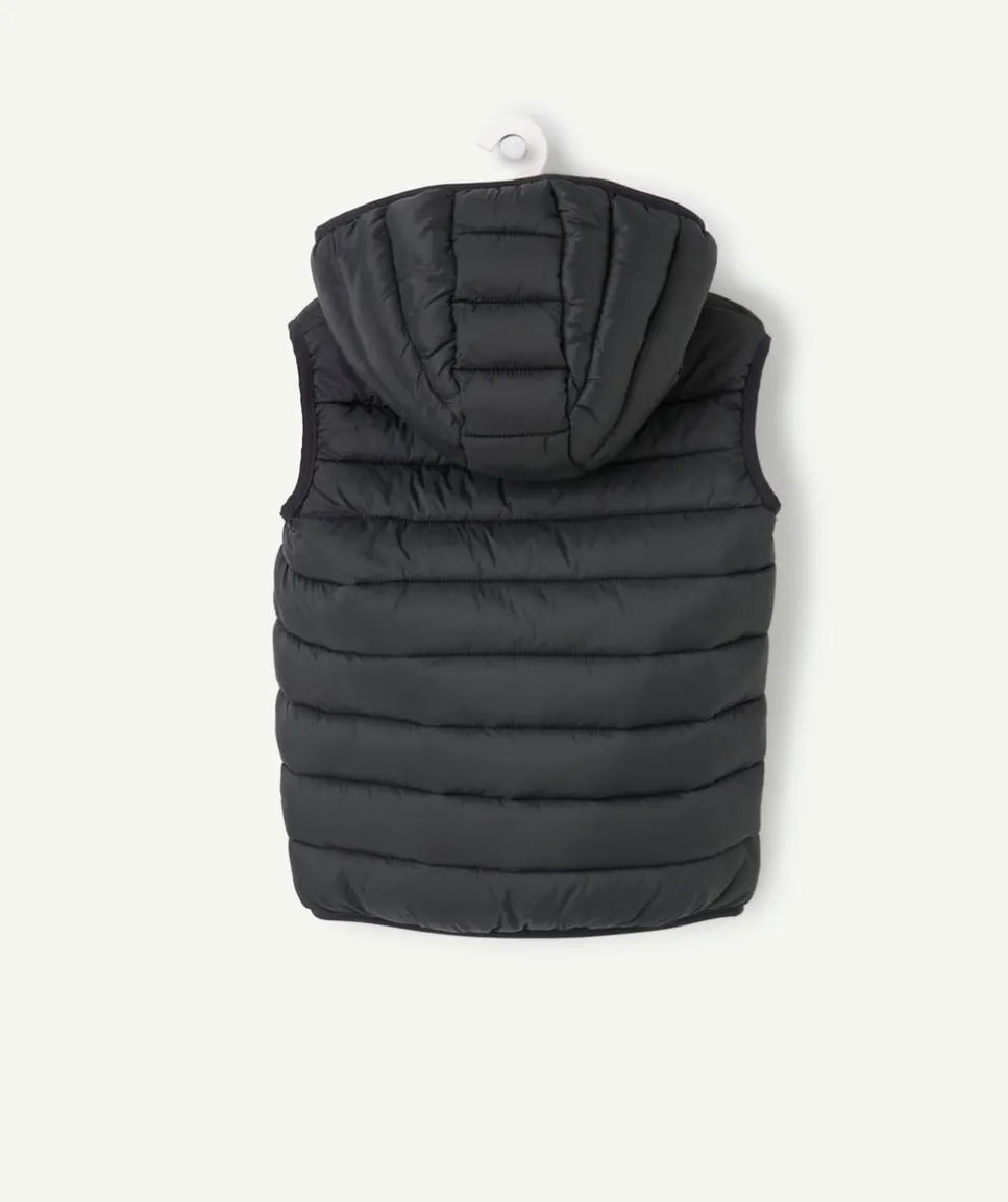 Doudoune sans manches garçon noire