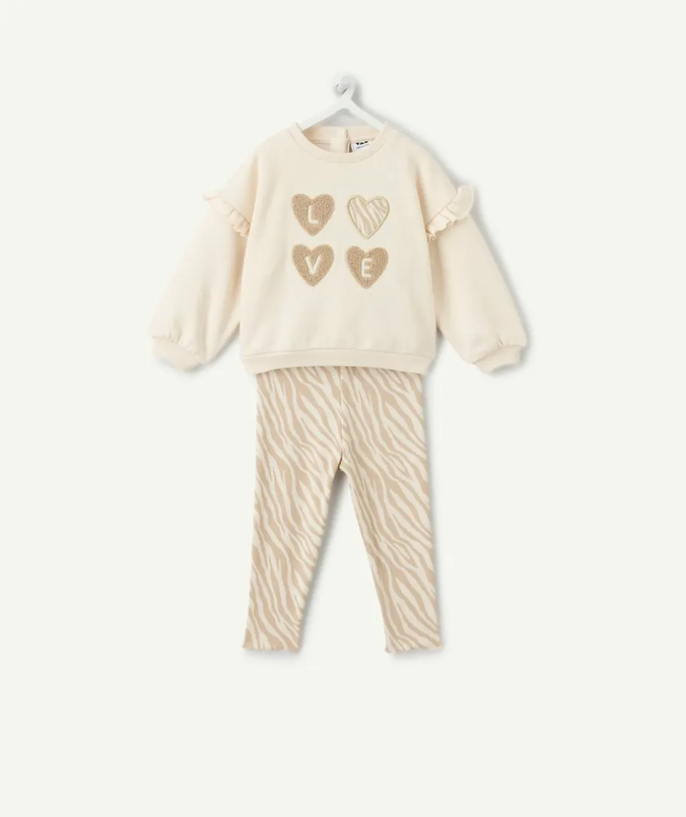 Ensemble bébé fille imprimé zébré