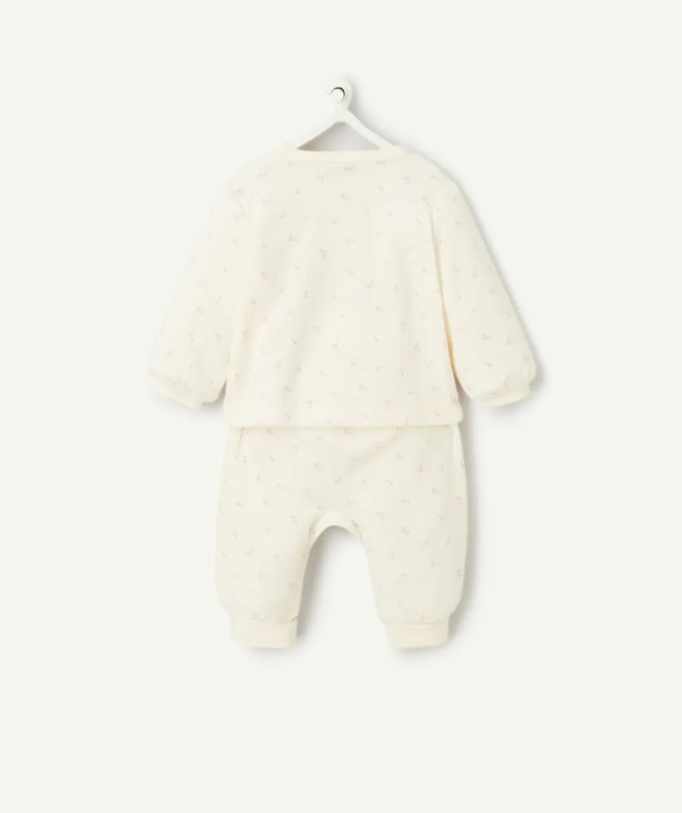 Ensemble écru naissance fille