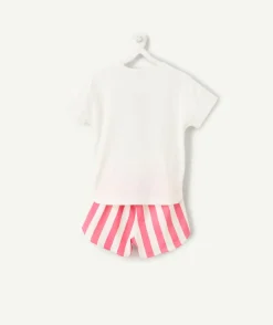 Ensemble pyjama fille coton rayé