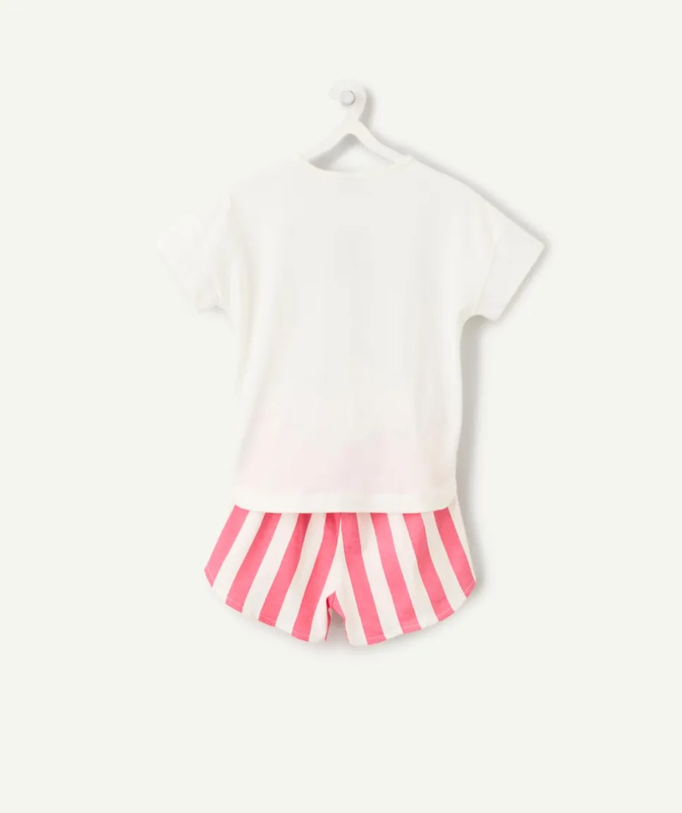 Ensemble pyjama fille coton rayé