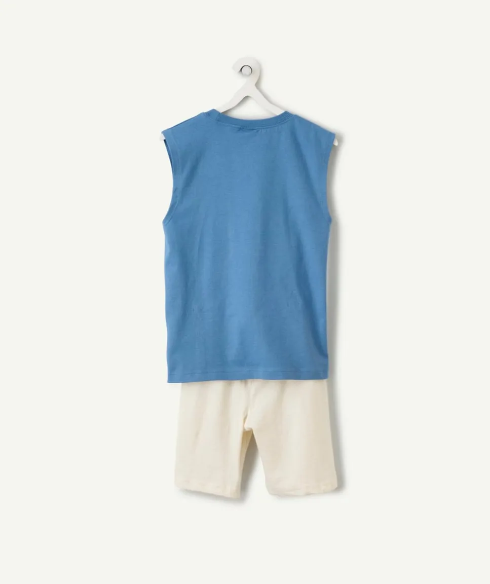 Ensemble pyjama garçon coton imprimé