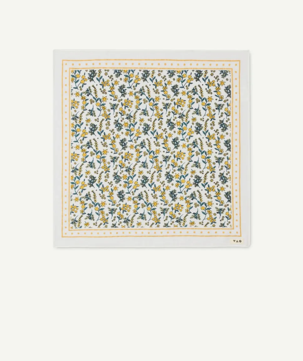 Foulard bébé fille imprimé floral en coton