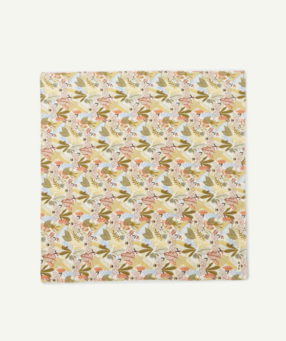 Foulard bébé garçon imprimé feuillage