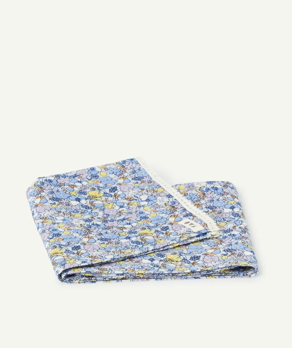 Foulard 3 en 1 bébé fille imprimé fleuri et détails en crochet
