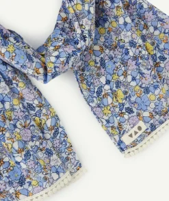 Foulard 3 en 1 bébé fille imprimé fleuri et détails en crochet