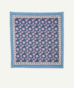 Foulard imprimé floral bleu