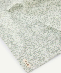 Foulard vert pour bébé fille imprimé floral