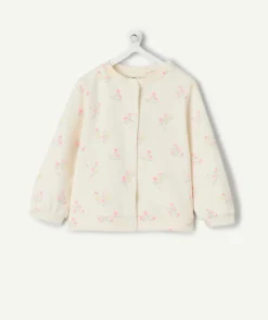 Gilet bébé fille imprimé floral