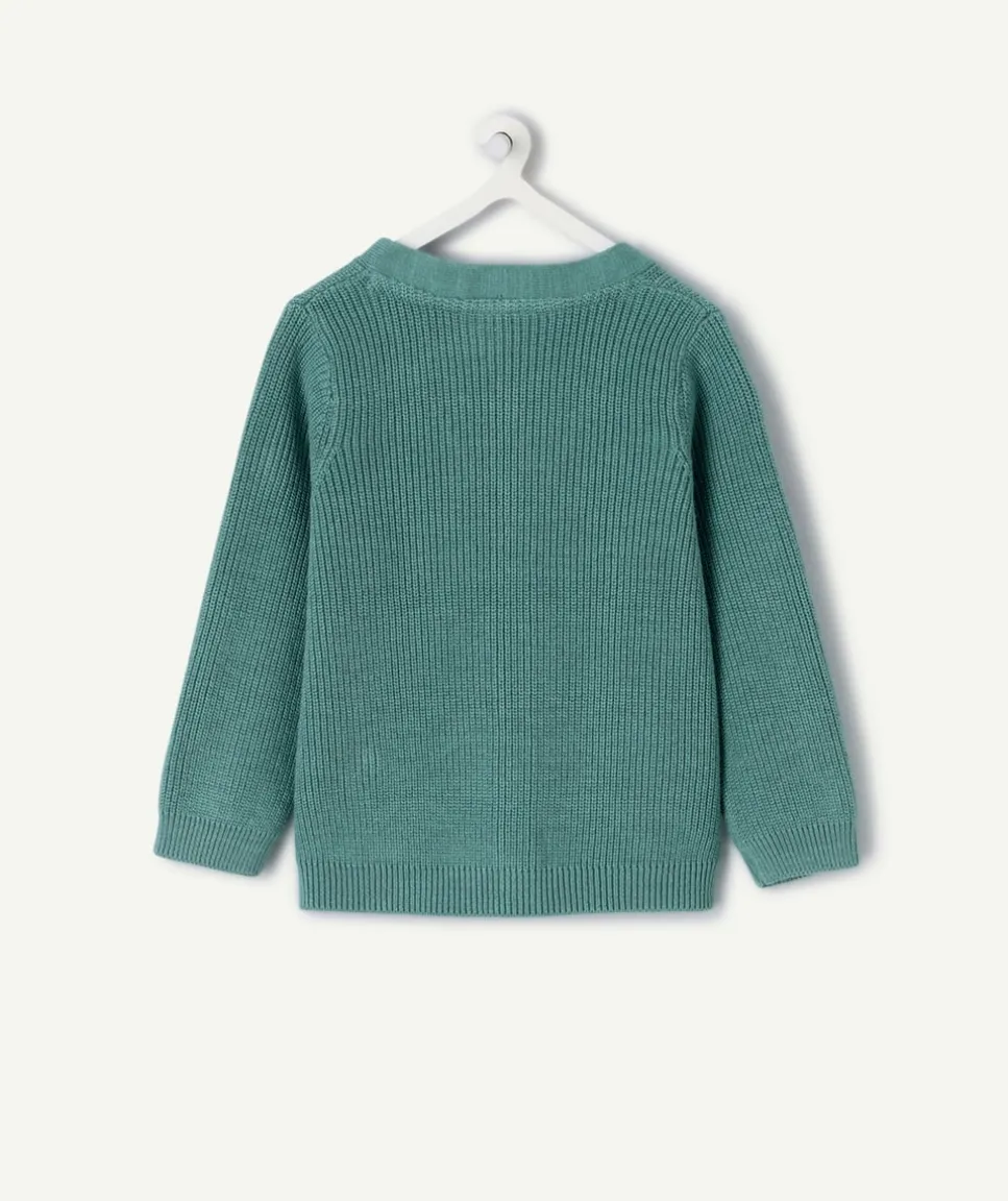 Gilet bébé garçon vert