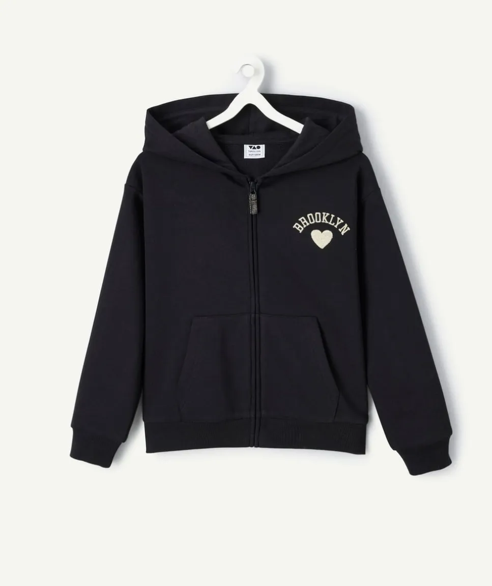 Gilet fille noir brooklyn
