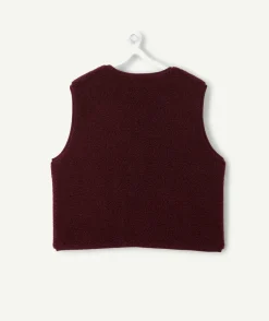 Gilet fille sans manches réversible