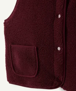 Gilet fille sans manches réversible