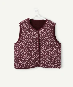 Gilet fille sans manches réversible