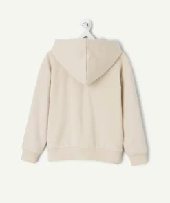 Gilet zippé garçon beige