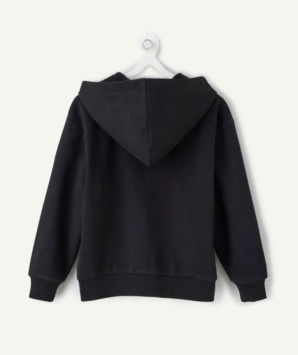 Gilet zippé garçon noir
