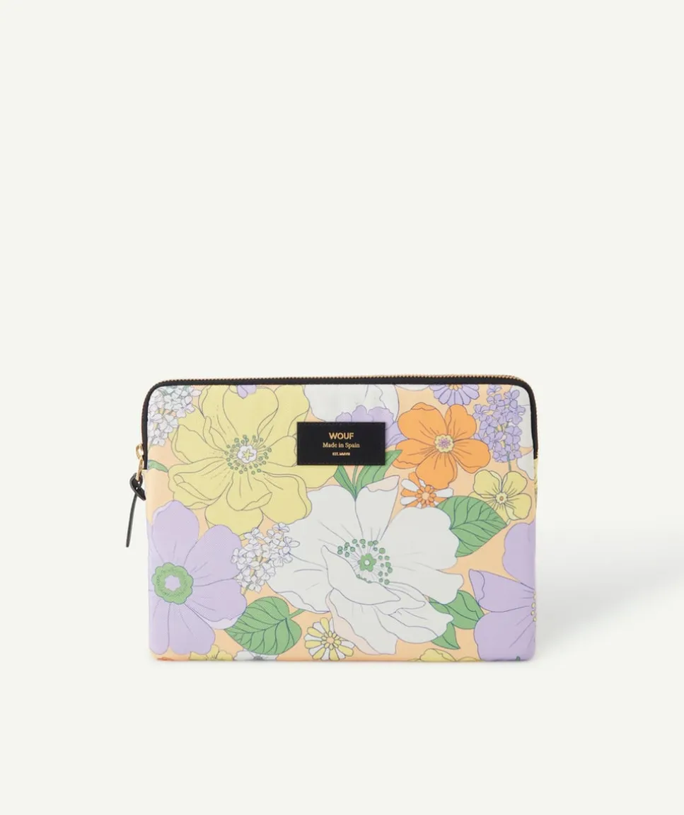 Housse de tablette imprimée floral colorée