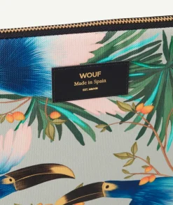 Housse pour tablette imprimée tropical oiseaux