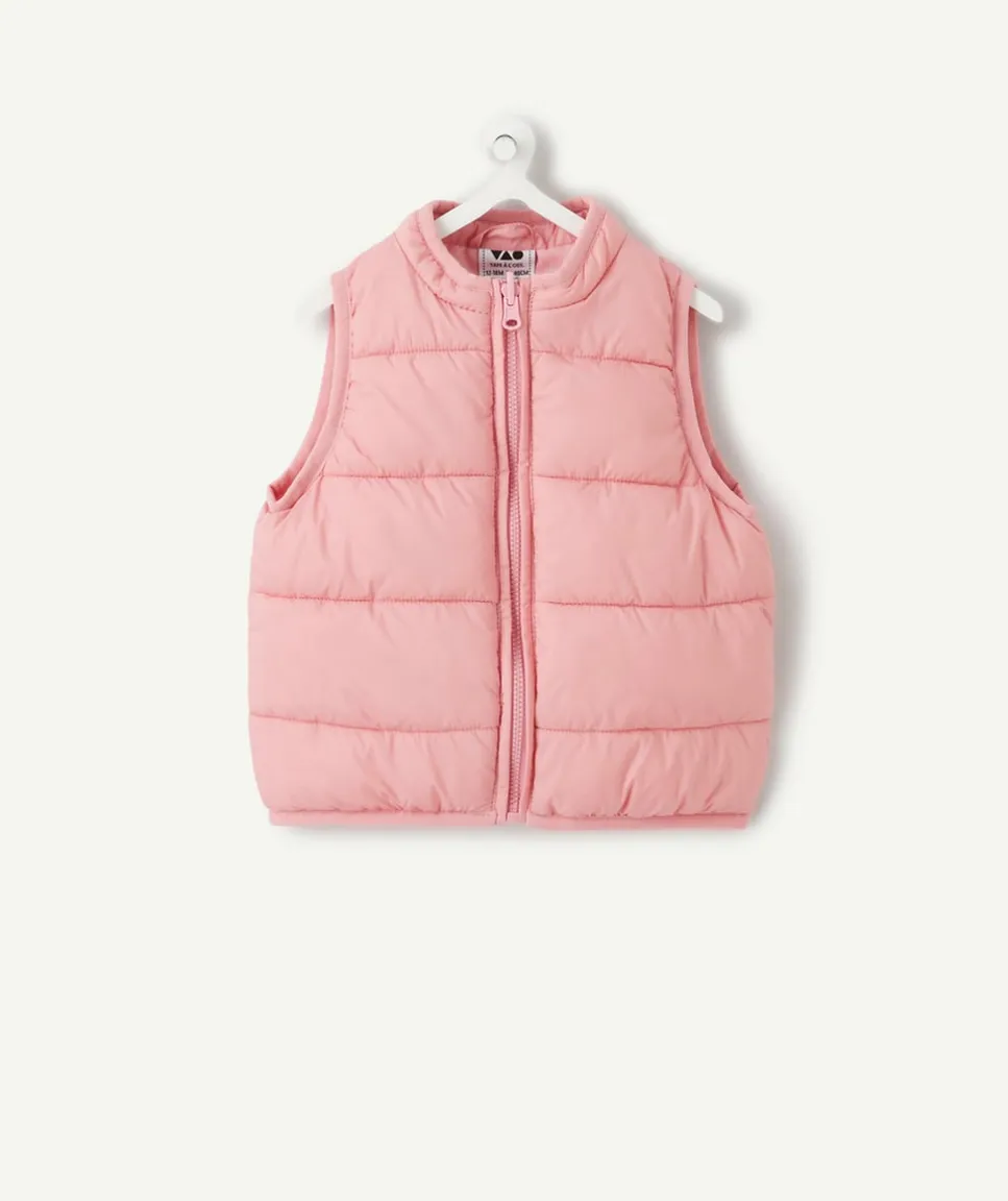 Imperméable 2 en 1 doudoune sans manches imprimé fleurs et rose