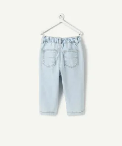 Jean bébé garçon droit bleu clair