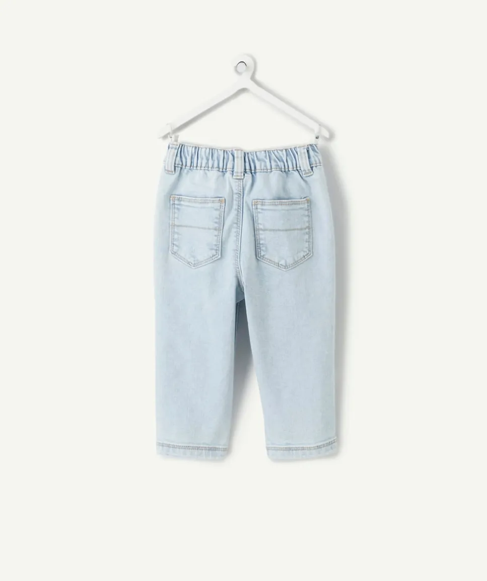 Jean bébé garçon droit bleu clair