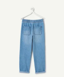 Jean bleu garçon coupe relax