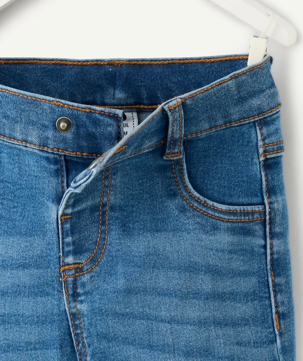 Jean droit bébé garçon en denim bleu