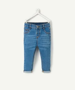 Jean droit bébé garçon en denim bleu