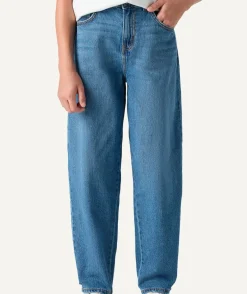 Jean fille baggy bleu