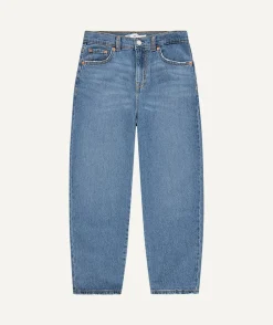 Jean fille baggy bleu