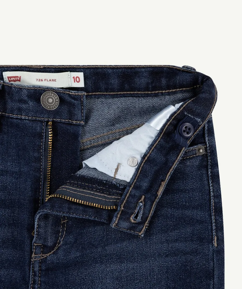 Jean fille 726 high rise flared bleu