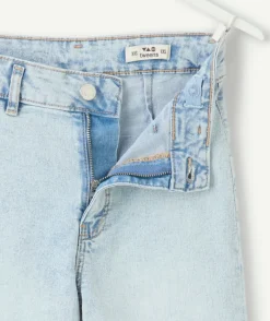 Jean fille large denim clair