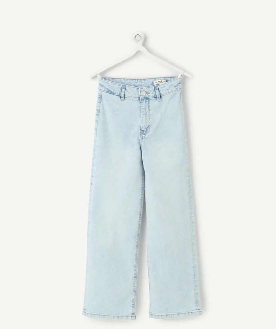 Jean fille large denim clair